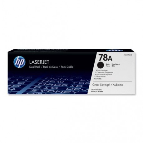 TONER DUAL PACK HP 78A CE278A COLOR NEGRO - Envío Gratuito