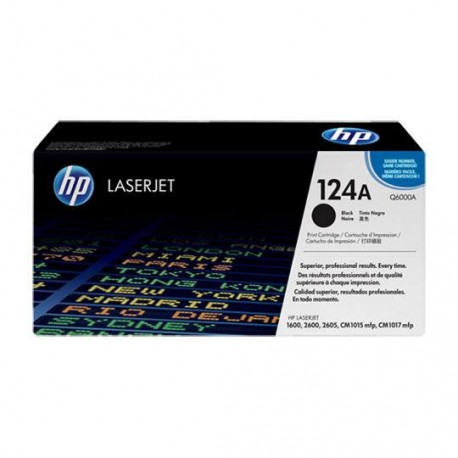 TONER HP 124A Q6000A COLOR NEGRO - Envío Gratuito