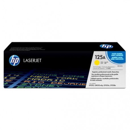 TONER HP 125A CB542A COLOR AMARILLO - Envío Gratuito