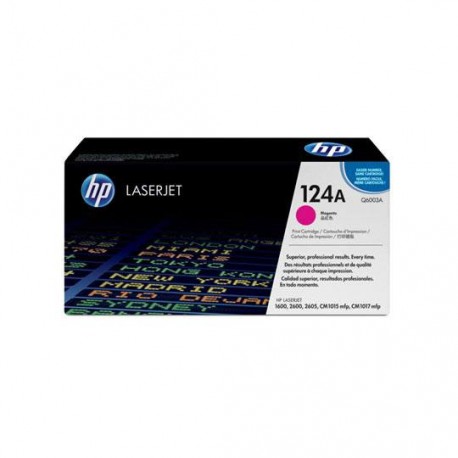 TONER HP 124A Q6003A COLOR MAGENTA - Envío Gratuito