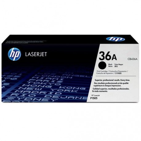 TONER HP 36A CB436A COLOR NEGRO - Envío Gratuito