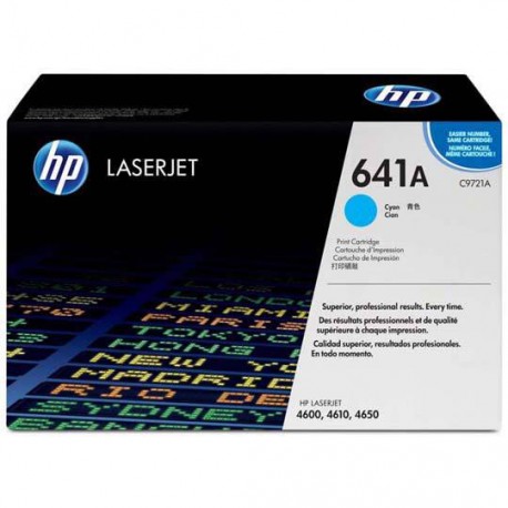 TONER HP 641A C9721A COLOR CYAN - Envío Gratuito