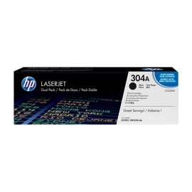 TONER DUAL PACK HP 304A CC530AD COLOR NEGRO - Envío Gratuito