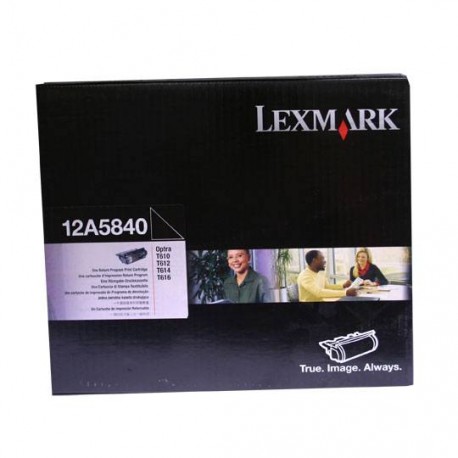 TONER LEXMARK 12A5840 12A5840 COLOR NEGRO - Envío Gratuito