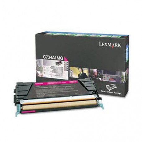 TONER LEXMARK C734DN C734A1MG COLOR MAGENTA - Envío Gratuito