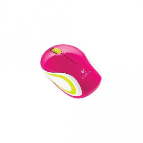 MOUSE MINI INALAMBRICO LOGITECH M187 CONEXION USB COLOR ROSA - Envío Gratuito