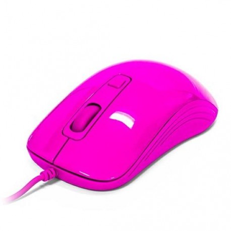 MOUSE ALAMBRICO VORAGO MO-102 CONEXION USB COLOR ROSA - Envío Gratuito