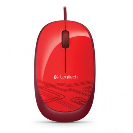 MOUSE ALAMBRICO LOGITECH M105 CONEXION USB COLOR ROJO - Envío Gratuito