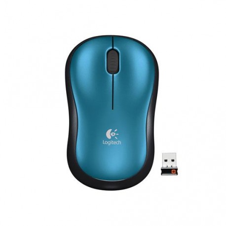 MOUSE INALAMBRICO LOGITECH M185 CONEXION USB COLOR AZUL - Envío Gratuito