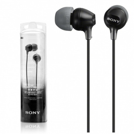 AUDIFONOS SONY MDREX15LP/BCUC TIPO EARBUDS ALAMBRICOS CONEXION 3.5 MM NEGRO - Envío Gratuito