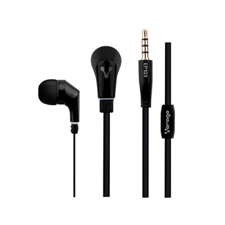 AUDIFONOS VORAGO EP103 TIPO IN-EAR ALAMBRICOS CONEXIÓN/MEDIDA 3.5 MM COLOR NEGRO - Envío Gratuito