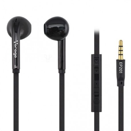 AUDIFONOS VORAGO EP201 TIPO IN-EAR ALAMBRICOS CONEXIÓN/MEDIDA 3.5 MM COLOR NEGRO - Envío Gratuito