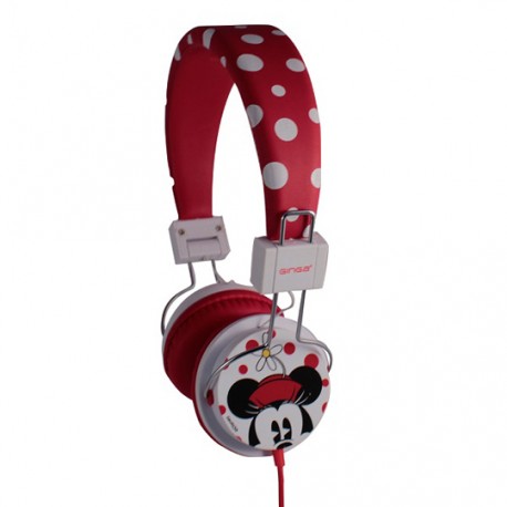 AUDIFONOS MINNIE MOUSE DISNEY MN16HS11 TECHZONE ALÁMBRICOS CONEXION 3.5 MM COLOR BLANCO - Envío Gratuito