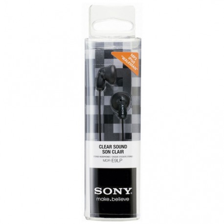 AUDIFONOS SONY MDR-E9LP/BC TIPO EARBUDS ALAMBRICOS CONEXION 3.5 MM NEGRO - Envío Gratuito