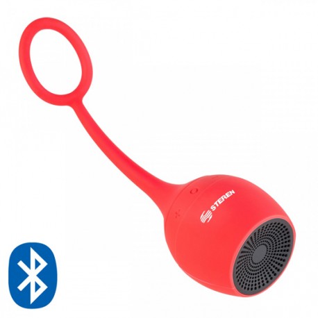 BOCINA PARA REGADERA STEREN BOC-863 CON CONEXION BLUETOOTH COLOR ROJO - Envío Gratuito