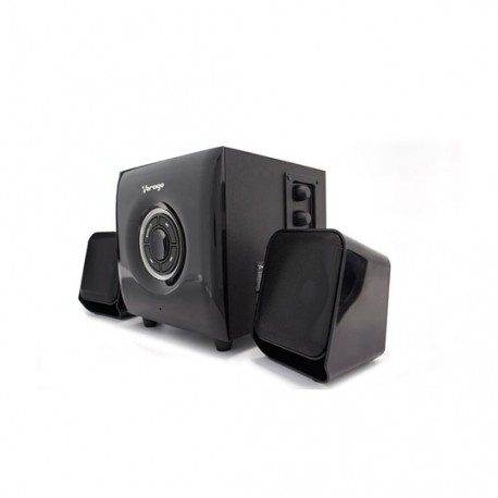 BOCINAS CON SUBWOOFER ALAMBRICAS VORAGO SPK-300-MSD CON CONEXION 3.5 MM COLOR NEGRO - Envío Gratuito