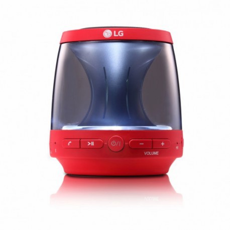 BOCINA INALAMBRICA LG PH1R CON CONEXIÓN BLUETOOTH COLOR ROJO - Envío Gratuito