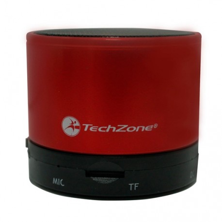 BOCINAS MINI INALAMBRICAS TECHZONE TZ15SPBT-ROJO CON CONEXIÓN BLUETOOTH COLOR ROJO - Envío Gratuito