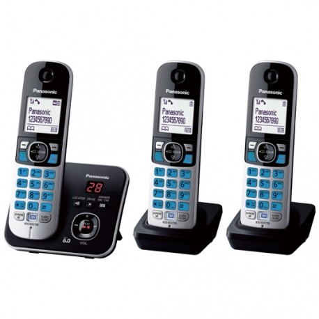 TELEFONO INALAMBRICO PANASONIC TG6823MEB 1 LINEA - Envío Gratuito