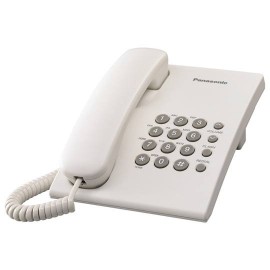 TELEFONO ALAMBRICO PANASONIC TS500MEW PARA 1 LINEA 1 PIEZA - Envío Gratuito