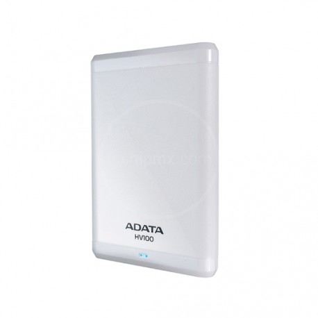 DISCO DURO EXTERNO HV100 ADATA DE 1 TB COLOR BLANCO - Envío Gratuito