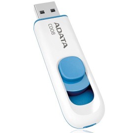 MEMORIA USB 2.0 ADATA C008 DE 8 GB BLANCO - Envío Gratuito