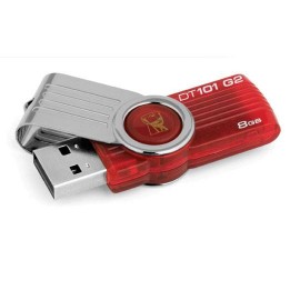 MEMORIA USB 2.0 KINGSTON DT101G2 DE 8 GB ROJO - Envío Gratuito