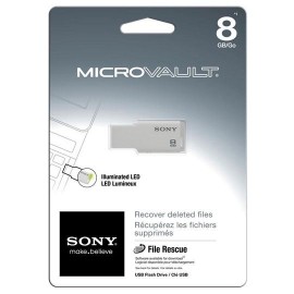 MEMORIA USB 2.0 SONY USM8GM DE 8 GB BLANCO - Envío Gratuito