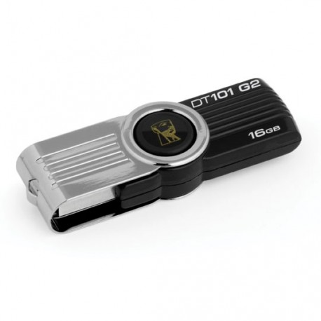 MEMORIA USB 2.0 KINGSTON DT101G2 DE 16 GB NEGRO - Envío Gratuito