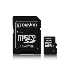 MEMORIA MICRO SD SDC4/32GB KINGSTON DE 32 GB CLASE 4 CON ADAPTADOR - Envío Gratuito
