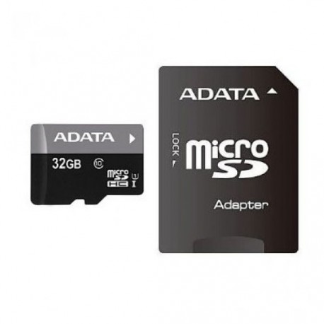 MEMORIA MICRO SD AUSDH32GUICL10-RA1 ADATA DE 32 GB CLASE 10 CON ADAPTADOR - Envío Gratuito