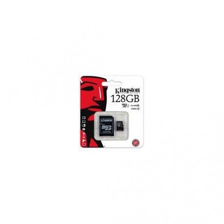 MEMORIA MICRO SD SDC10G2/128GB KINGSTON DE 128 GB CLASE 10 CON ADAPTADOR - Envío Gratuito