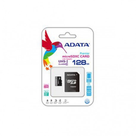 ADATA MICROSD 128GB CLASS10-RETAIL W/1 A - Envío Gratuito