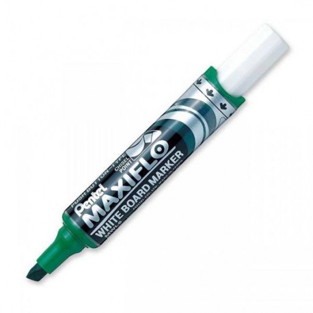 MARCADOR PARA PIZARRON PENTEL MAXIFLO MWL6D COLOR VERDE 1 PIEZA - Envío Gratuito