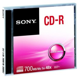 DISCO COMPACTO CD-R SONY CDQ80SS CAPACIDAD 700 MB VELOCIDAD 48X PRESENTACION INDIVIDUAL - Envío Gratuito