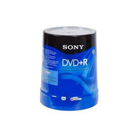DVD DVD R SONY 100DPR47 CAPACIDAD 4.7GB VELOCIDAD DE TRANSFERENCIA 16X CAMPANA DE 100 PIEZAS - Envío Gratuito