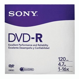 DVD DVD-R SONY DMR47SE CAPACIDAD 4.7GB VELOCIDAD DE TRANSFERENCIA 16X PAQUETE DE 50 PIEZAS - Envío Gratuito