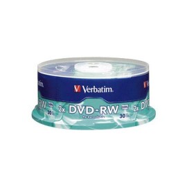 DVD DVD-RW VERBATIM 95179 CAPACIDAD 4.7GB VELOCIDAD DE TRANSFERENCIA 2X CAMPANA DE 30 PIEZAS - Envío Gratuito