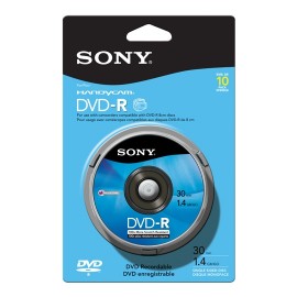 DVD MINI DVD-R SONY 10DMR30 CAPACIDAD 1.4GB VELOCIDAD DE TRANSFERENCIA 4X PAQUETE DE 10 PIEZAS - Envío Gratuito