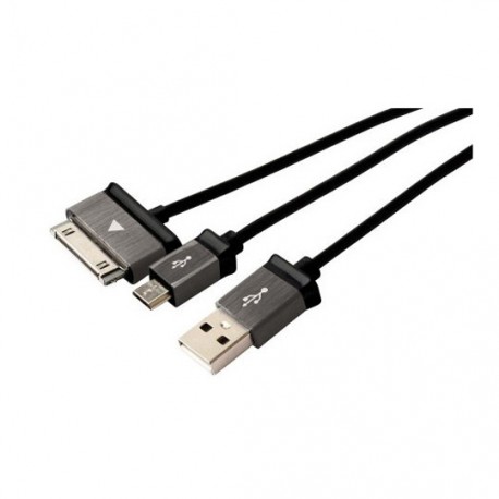 CABLE DE TRANSFERENCIA DE DATOS USB A 32 PINES 30 PINES A USB PERFECT CHOICE COLOR NEGRO DE 0.15 METROS PC-101444 - Envío Gratui