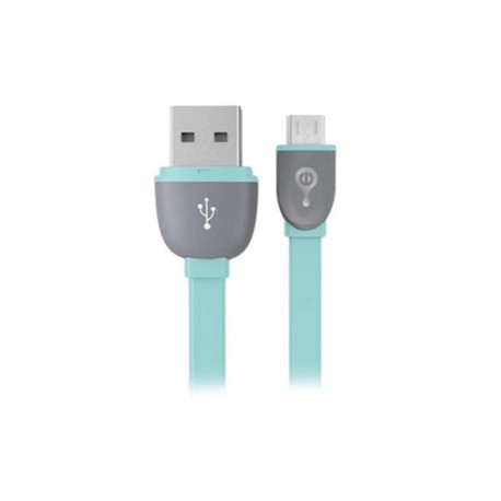 CABLE DE TRANSFERENCIA DE DATOS ADAPTADOR MICRO USB USB A 8 PINES PERFECT CHOICE COLOR AZUL DE 1 METRO EL-994404 - Envío Gratuit