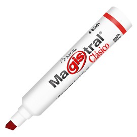 MARCADOR PARA PIZARRON AZOR MAGISTRAL CLASICO 83402 COLOR ROJO 1 PIEZA - Envío Gratuito