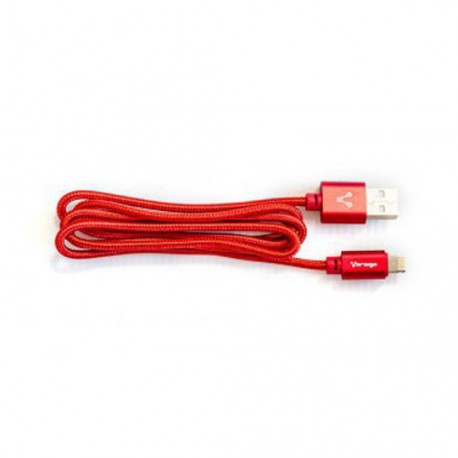 CABLE DUAL MICRO USB LIGHTNING MACHO A MACHO VORAGO COLOR ROJO DE 1 M AC-365810-42 - Envío Gratuito