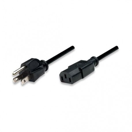 CABLE DE CORRIENTE CORRIENTE A MONITOR MANHATTAN COLOR NEGRO DE 1.8 METROS 300179 - Envío Gratuito