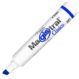 MARCADOR PARA PIZARRON AZOR MAGISTRAL CLASICO 83403 COLOR AZUL 1 PIEZA - Envío Gratuito