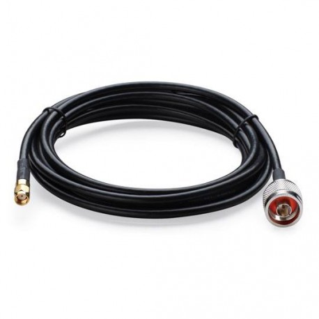 CABLE PIGTAIL CONECTOR MACHO TIPO N A HEMBRA RP-SMA TP-LINK COLOR NEGRO DE 3 METROS TL-ANT24PT3 - Envío Gratuito