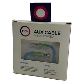 CABLE DE AUDIO 3.5 MM A MACHO A B MACHO IJOY FAB5BL 1 METRO AZUL - Envío Gratuito