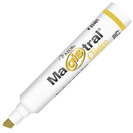 MARCADOR PARA PIZARRON AZOR COLOR AMARILLO 1 PIEZA - Envío Gratuito