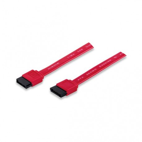 CABLE SATA 7 PINES MACHO A MACHO MANHATTAN COLOR ROJO DE 0.5 METROS 340700 - Envío Gratuito