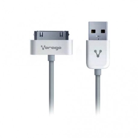 CABLE USB A 32 PINES MACHO A MACHO VORAGO COLOR BLANCO DE 1 METRO CAB-118 - Envío Gratuito